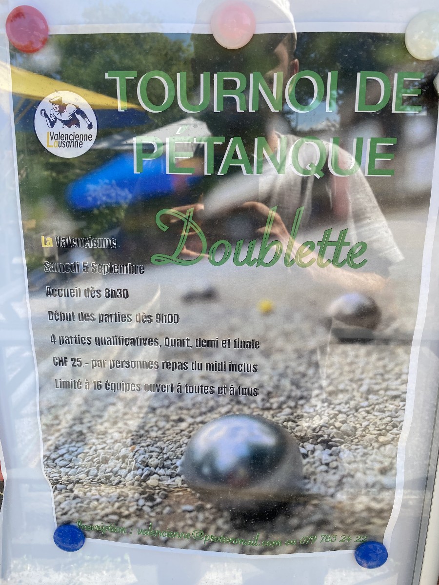 Affiche du concours à Lausanne